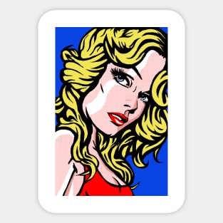 Farrah Fawcett Lichtenstein Sticker